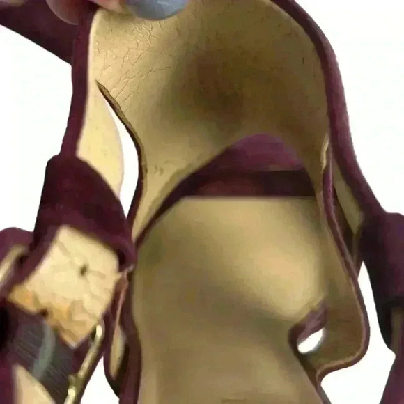 Enzo Angiolini Women's Trudy Sandal Purple Strappy Block Heels 8.5 - Picture 4 of 11